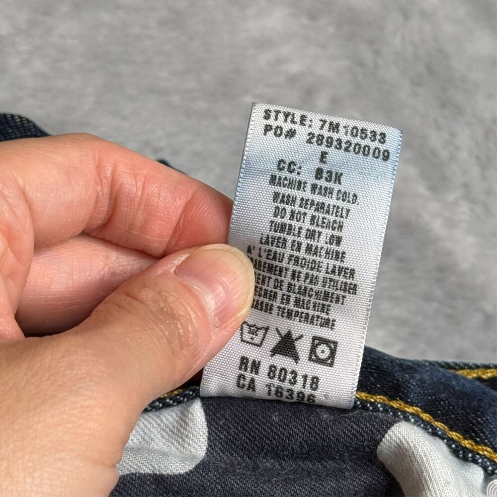 Lucky Brand Jeans Women 28 Slim Boot Leg Dungarees Low Vintage Preppy Y2K USA - Picture 10 of 15